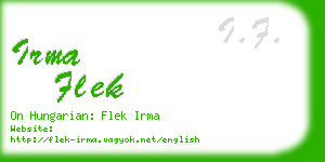 irma flek business card